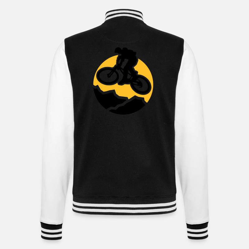 MountainBiker3 - College-Sweatjacke - Schwarz/Weiß