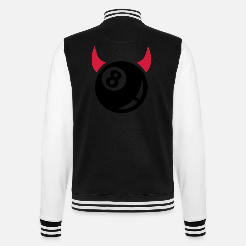 Billard - Veste Teddy - noir/blanc
