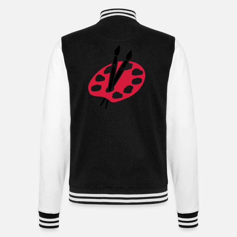 Painter - College Sweat Jacket - black/white