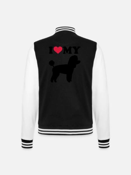 Toy Pudel - College-Sweatjacke - Schwarz/Weiß