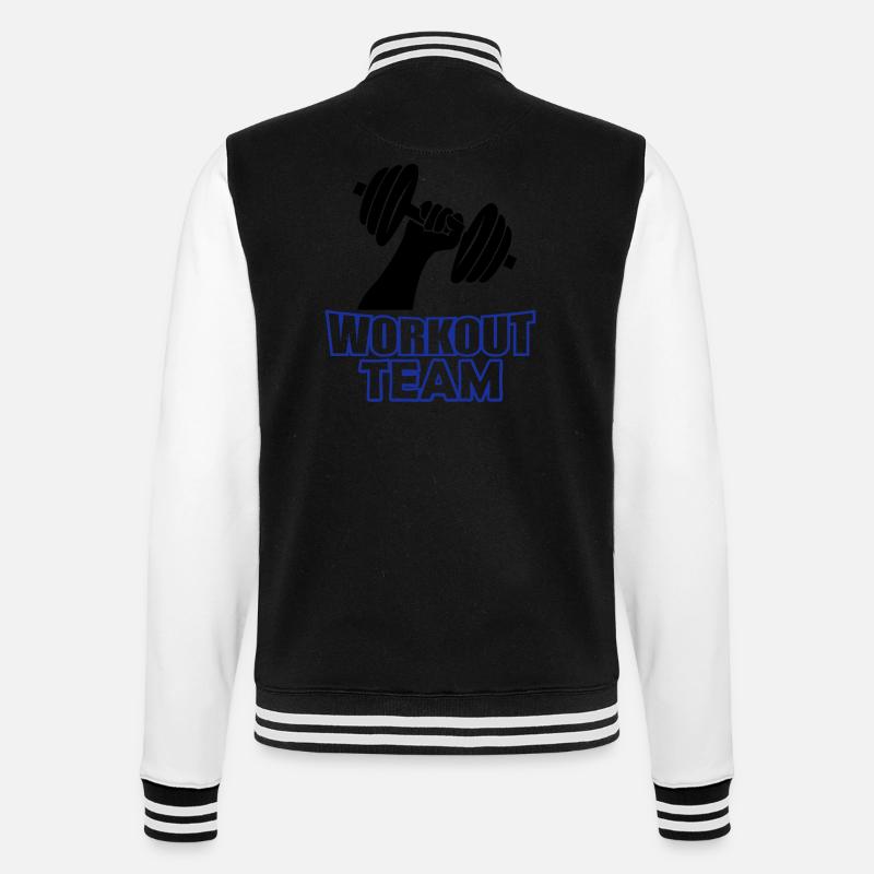 workout team - College-Sweatjacke - Schwarz/Weiß