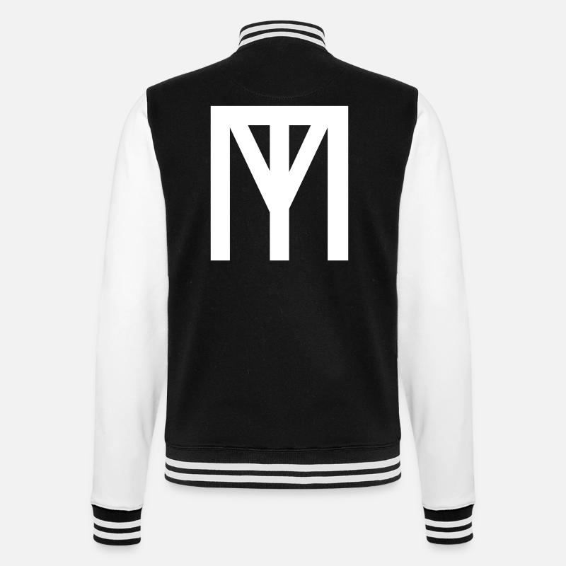 TM MT Logo Vector - College Sweat Jacket - black/white