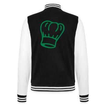 Kochmütze - College-Sweatjacke - Schwarz/Weiß - Hinten - Marisol (170cm)