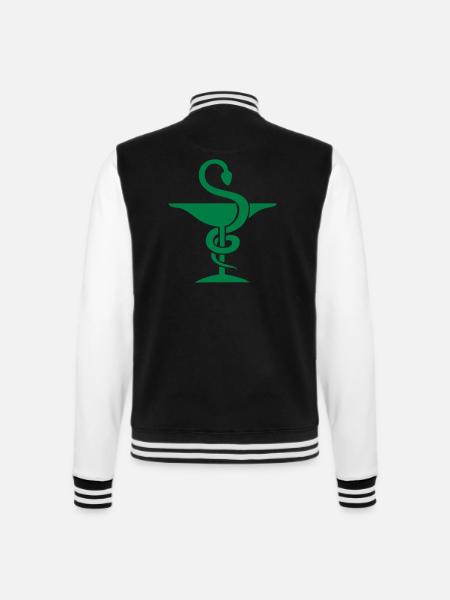 pharmacien coupe serpent pharmacie - Veste Teddy - noir/blanc
