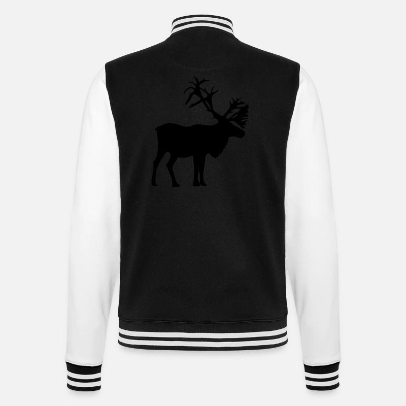 Karibus - College-Sweatjacke - Schwarz/Weiß