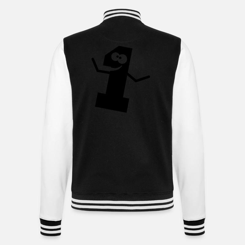 Bande dessinée drôle 1 un - Veste Teddy - noir/blanc