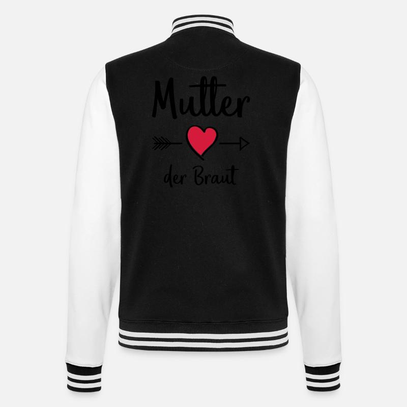 mutter der braut - College-Sweatjacke - Schwarz/Weiß