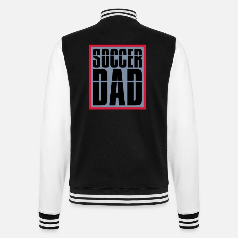 Cool Soccer Dad Logo - College-Sweatjacke - Schwarz/Weiß