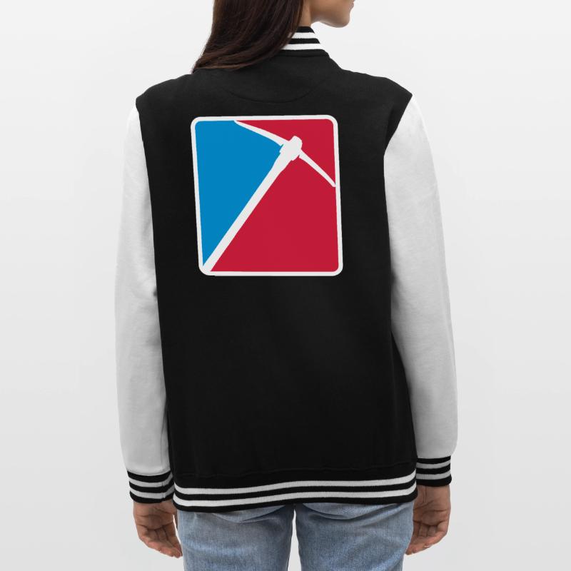 angular pickaxe pickaxe mining mining hammer ax to College Sweat Jacket
