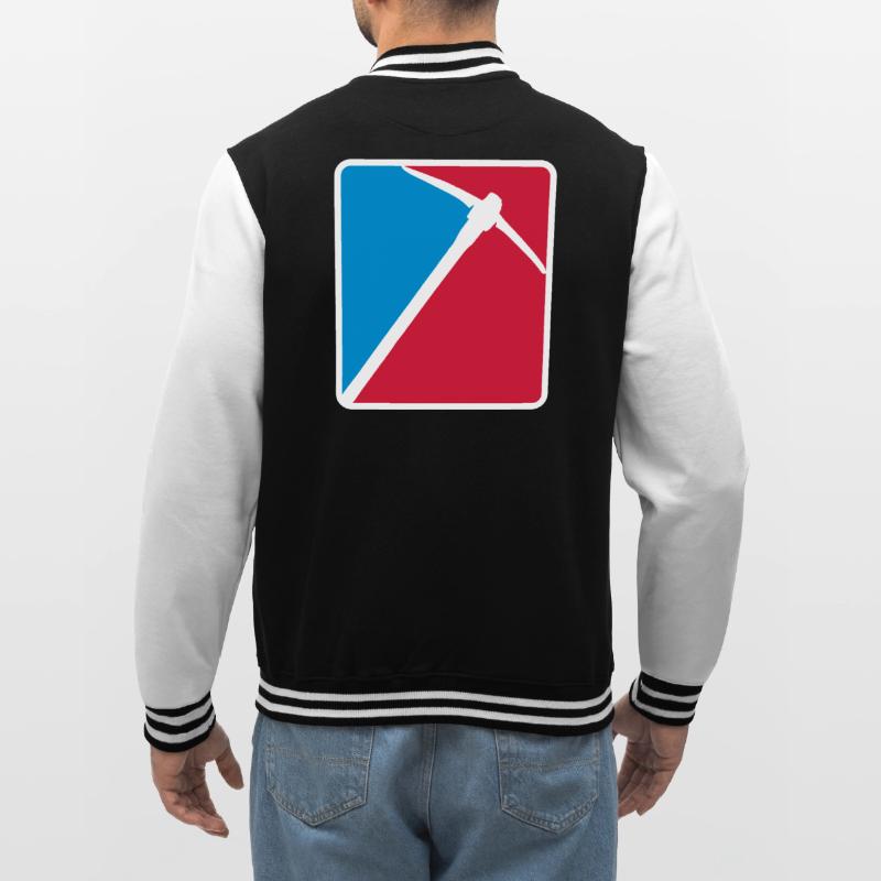 angular pickaxe pickaxe mining mining hammer ax to College Sweat Jacket