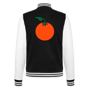 Orange - College-Sweatjacke - Schwarz/Weiß - Hinten - Marisol (170cm)