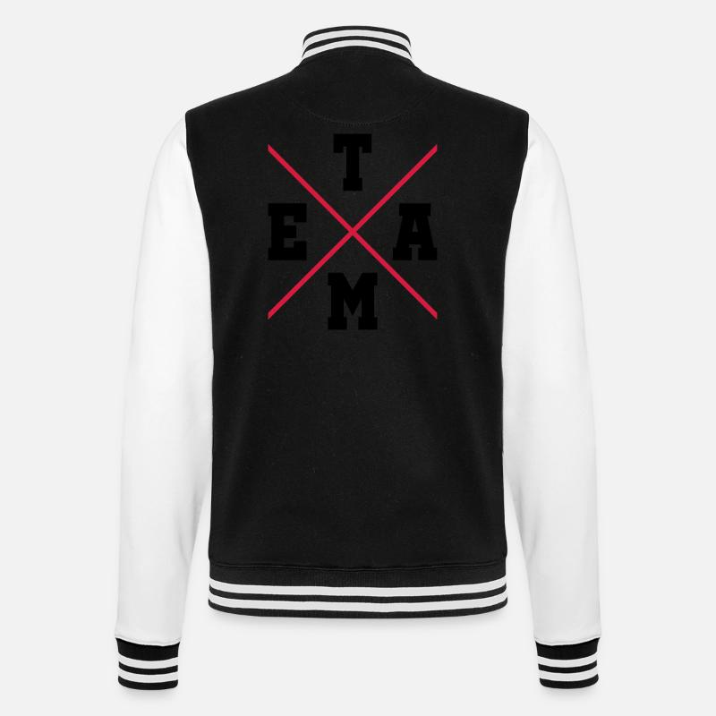 Équipe 2 - Veste Teddy - noir/blanc