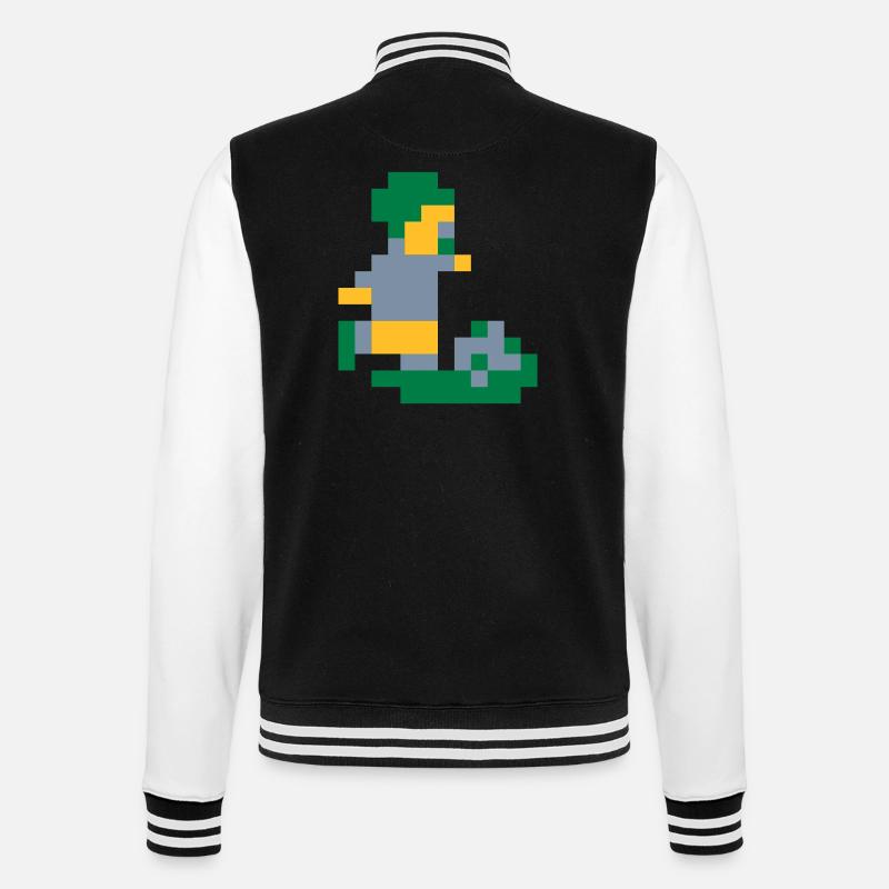 Sensi pixels Homme - Veste Teddy - noir/blanc