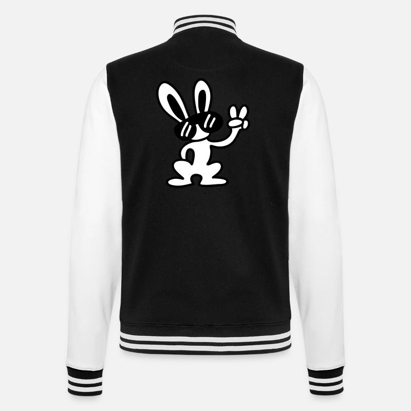 Cool - College-Sweatjacke - Schwarz/Weiß