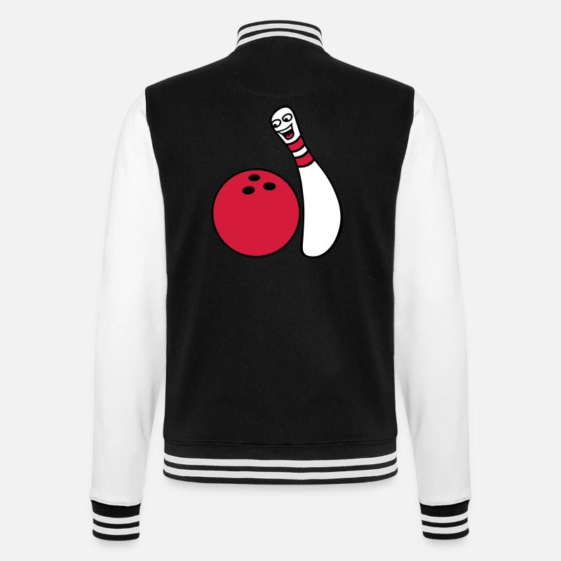 Cheeky Comic Bowling Pin - Veste Teddy - noir/blanc