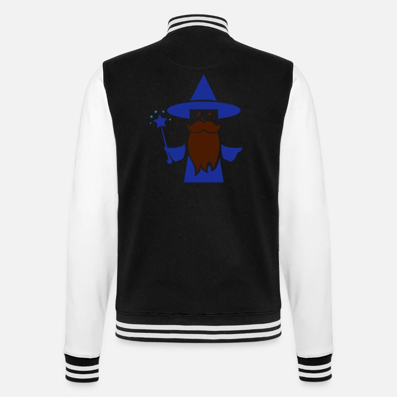 Sorcier - Veste Teddy - noir/blanc