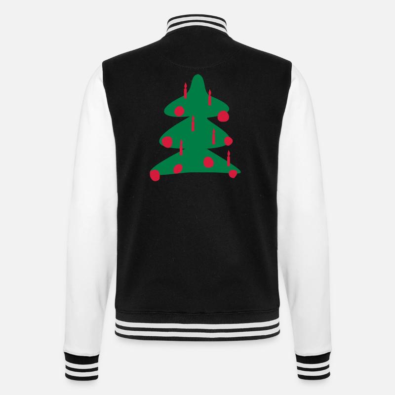 Christmas tree - College Sweat Jacket - black/white