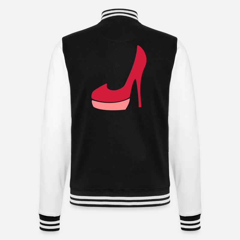 Shoeholic - College Sweat Jacket - black/white