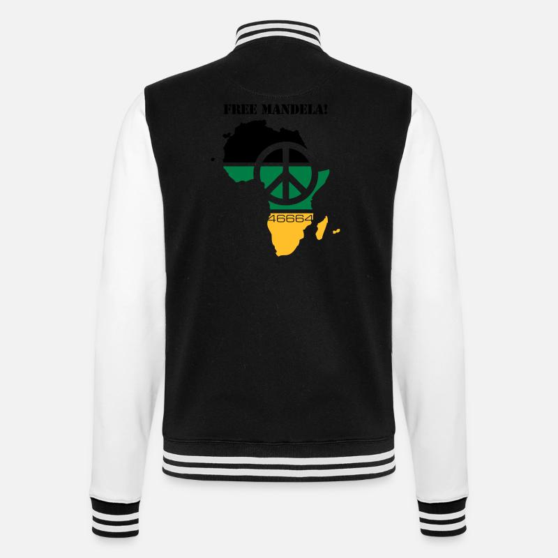 free mandela - Veste Teddy - noir/blanc