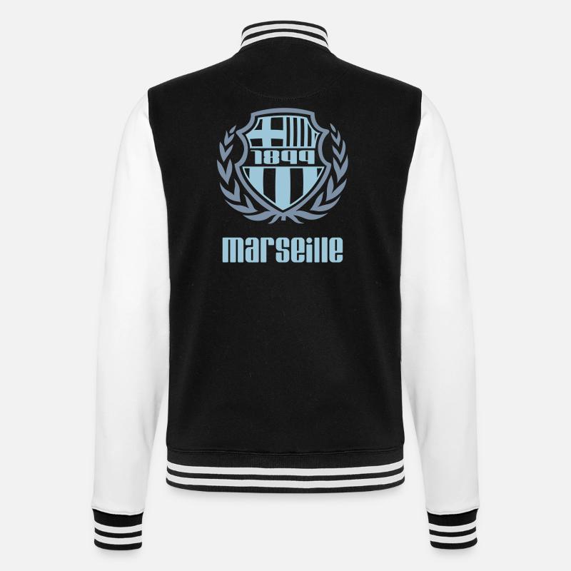 Embleme seul 2 coul - Veste Teddy - noir/blanc