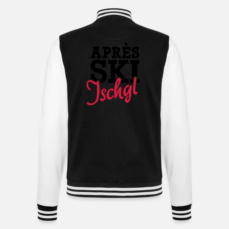 Apres Ski Ischgl - College Sweat Jacket - black/white