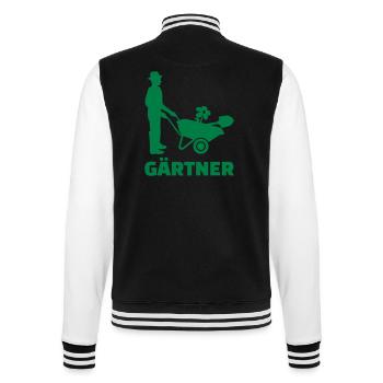 Gärtner - College-Sweatjacke - Schwarz/Weiß - Hinten - Marisol (170cm)