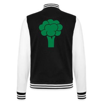 Brokkoli - College-Sweatjacke - Schwarz/Weiß - Hinten - Marisol (170cm)