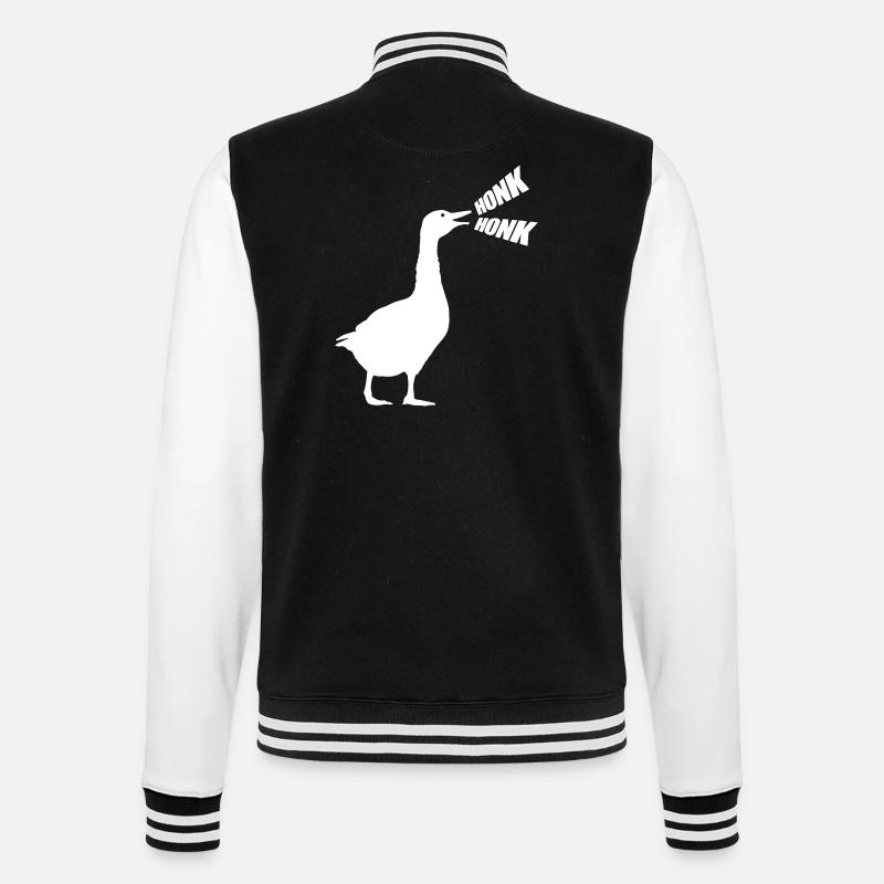 Honk d'oie - Veste Teddy - noir/blanc