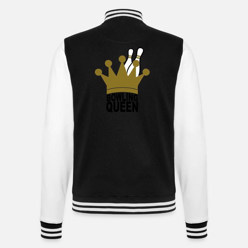 bowling queen - College-Sweatjacke - Schwarz/Weiß