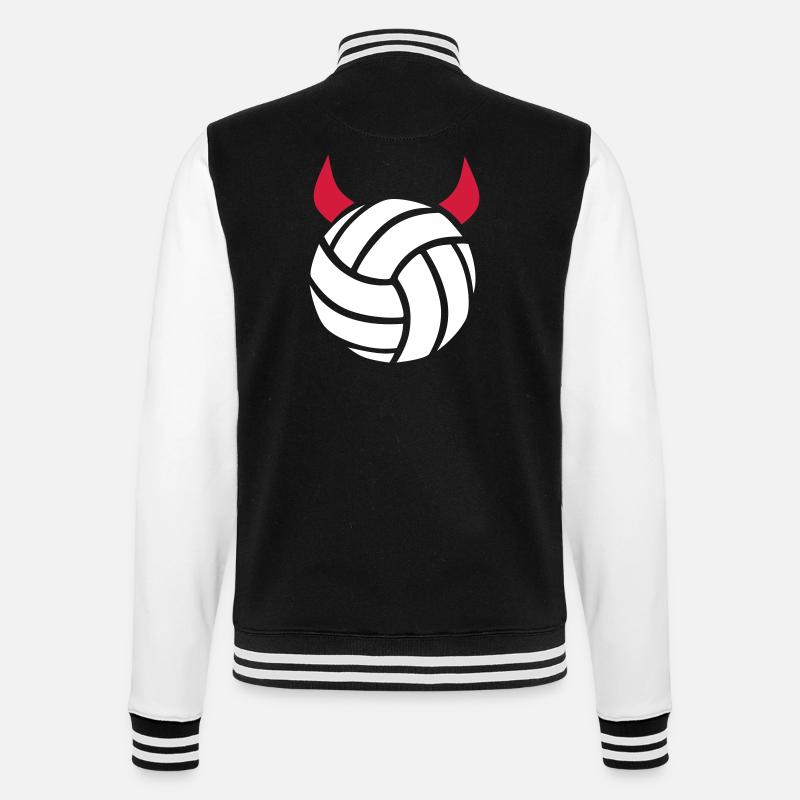 Volleyball - College Sweat Jacket - black/white