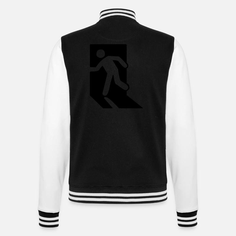 Exit (V) - College Sweat Jacket - black/white