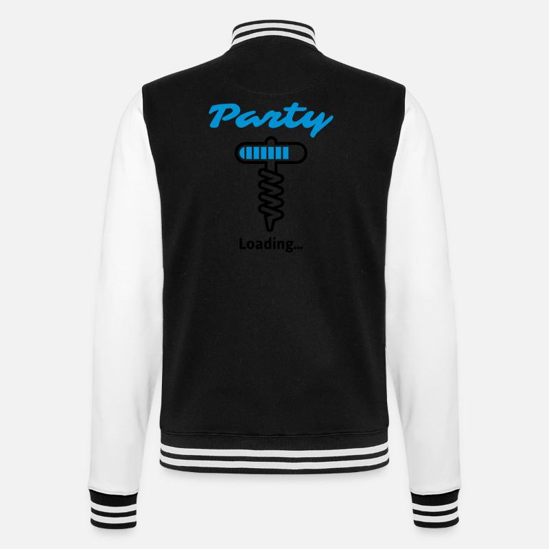 Party Loading ... - College Sweat Jacket - black/white