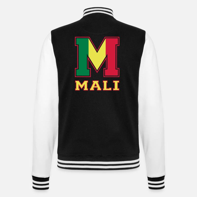 Athletisch Mali - College-Sweatjacke - Schwarz/Weiß