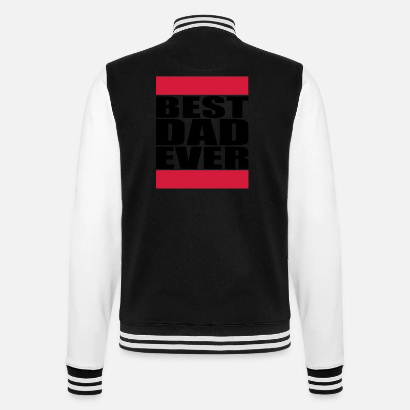 Best Dad Ever Logo - College Sweat Jacket - black/white