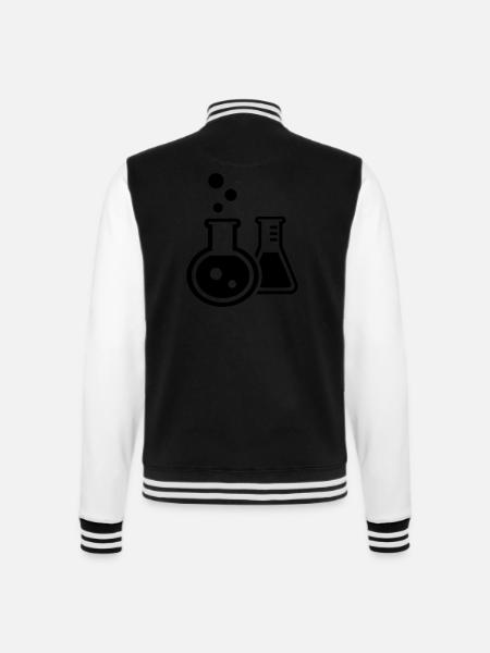 Test tube - College Sweat Jacket - black/white