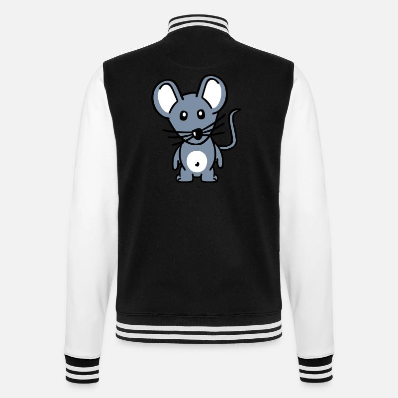 Mouse - College Sweat Jacket - black/white