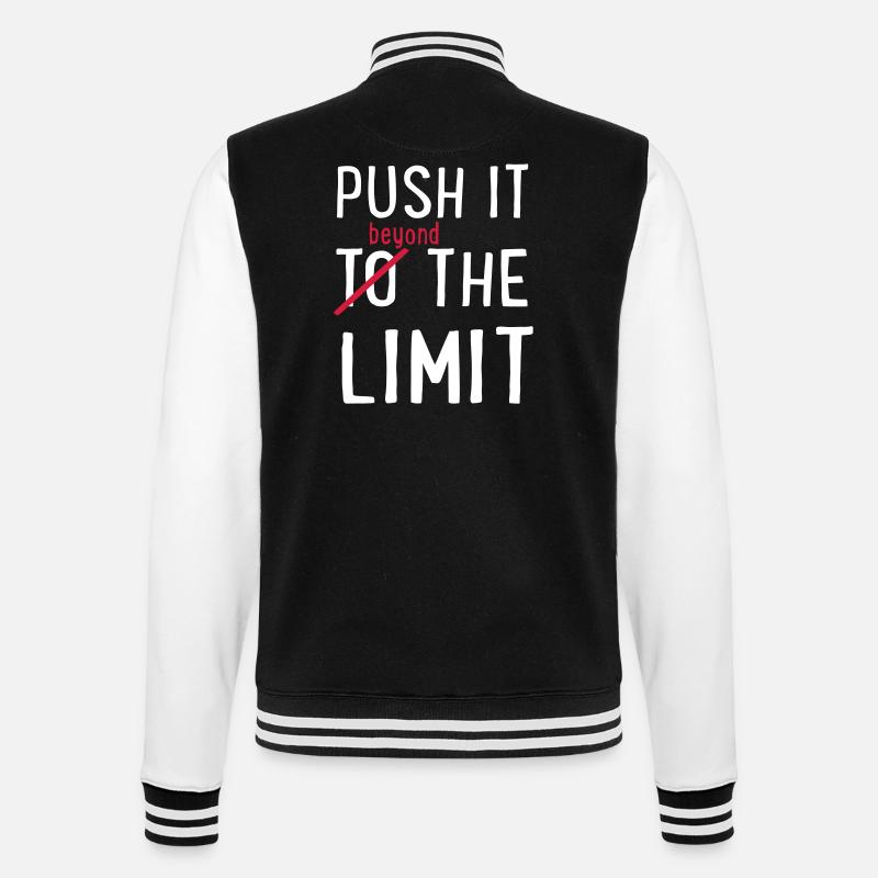 Limit - College-Sweatjacke - Schwarz/Weiß