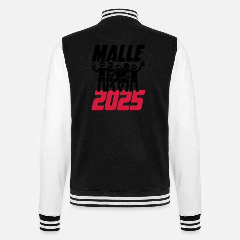 Malle 2025 Party - College Sweat Jacket - black/white