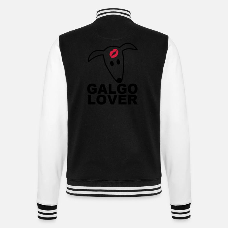 Galgolover - College-Sweatjacke - Schwarz/Weiß