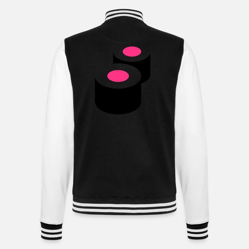 Sushi - College-Sweatjacke - Schwarz/Weiß