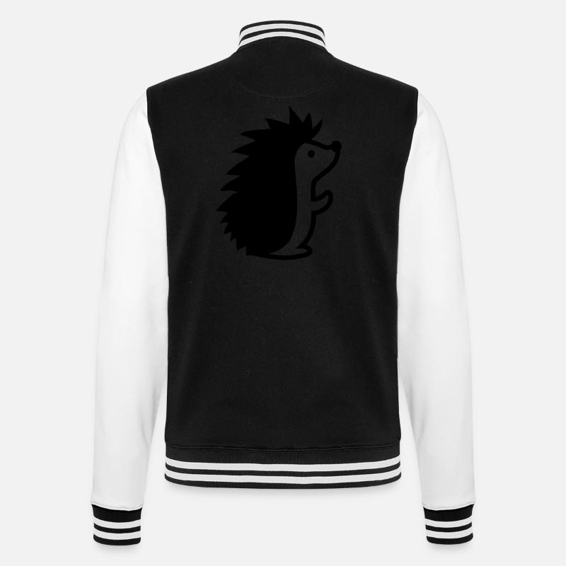 Hérisson - Veste Teddy - noir/blanc