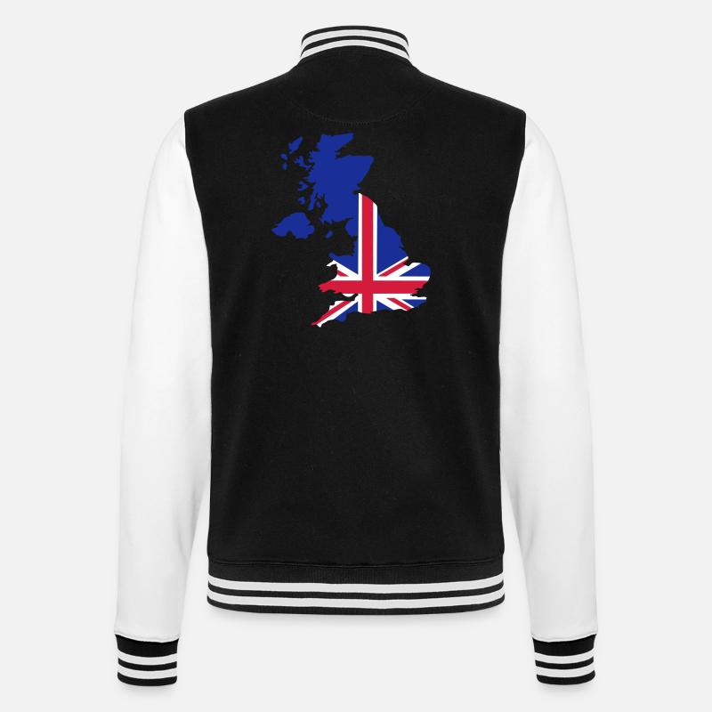 Great Britain - College Sweat Jacket - black/white