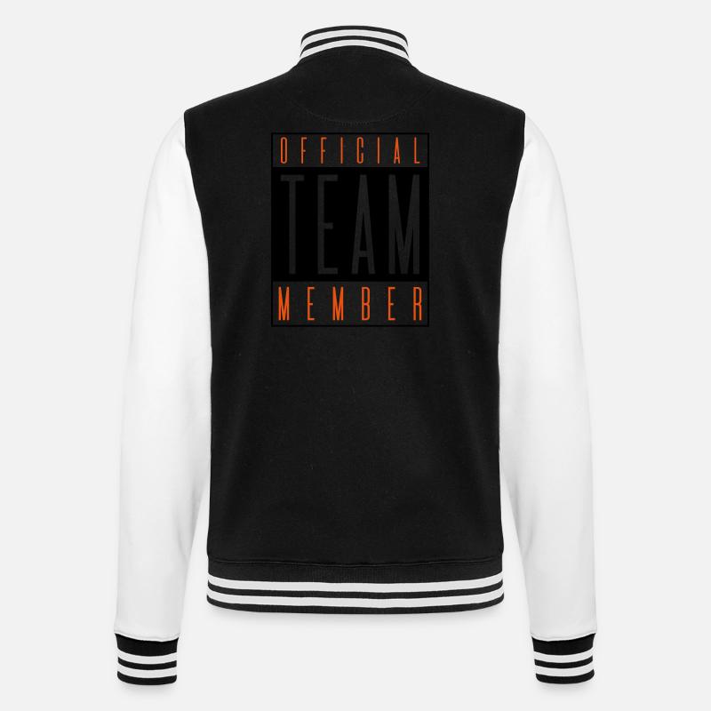 team member official - College-Sweatjacke - Schwarz/Weiß