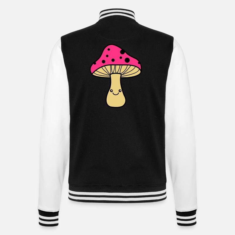 pilz comic - College-Sweatjacke - Schwarz/Weiß