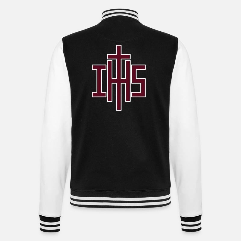 IHS - Veste Teddy - noir/blanc
