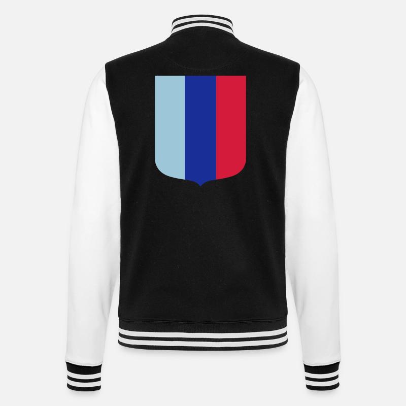 M shield - College Sweat Jacket - black/white