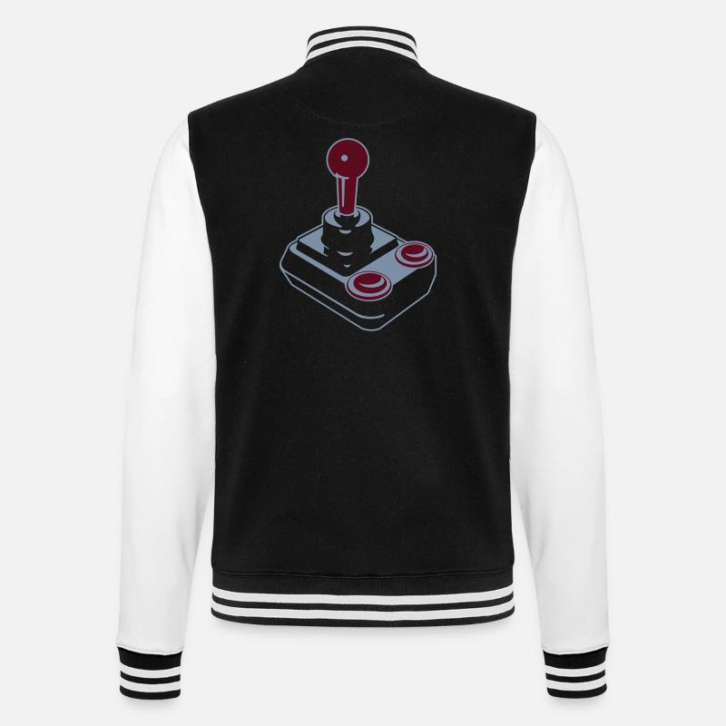Joystick (b 2a) - College Sweat Jacket - black/white