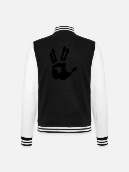 Live long and prosper - College Sweat Jacket - black/white