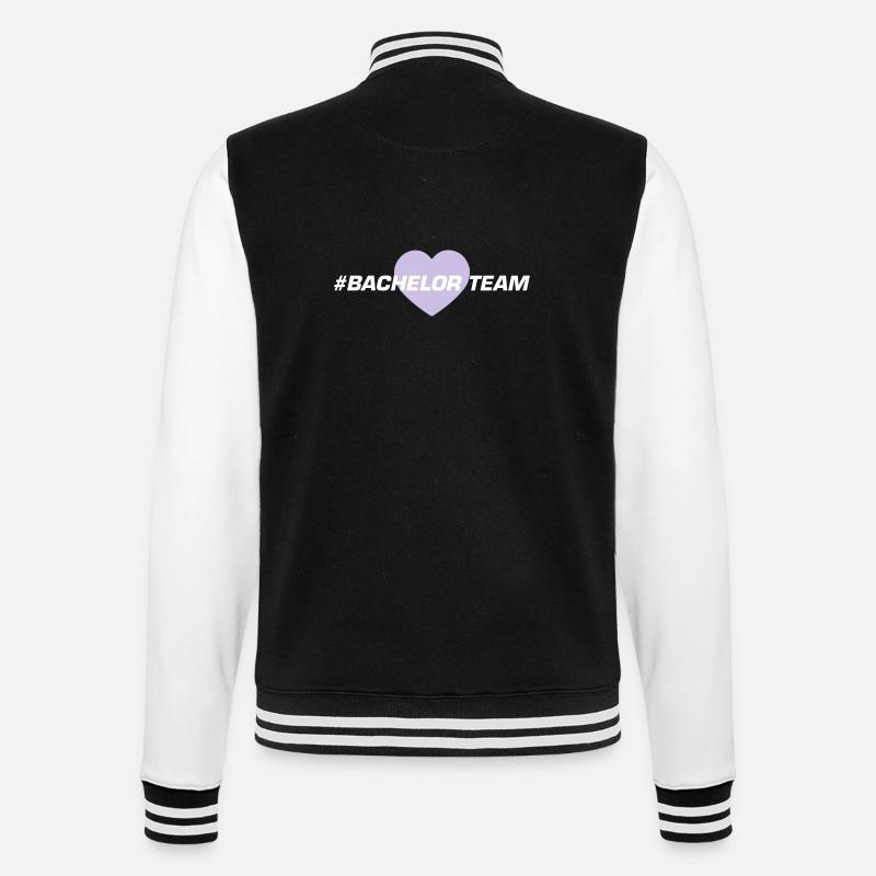 Bachelor Équipe Cœur - Veste Teddy - noir/blanc