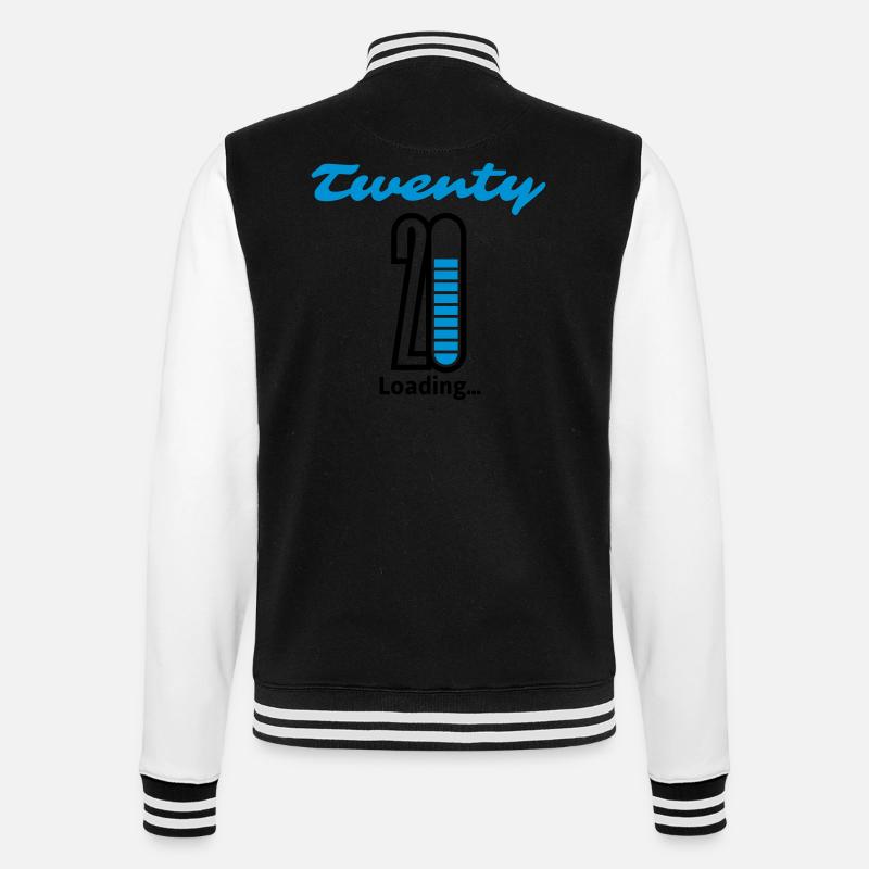 Twenty Loading... - College-Sweatjacke - Schwarz/Weiß